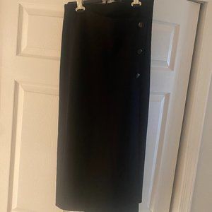 Babaton wrap midi skirt